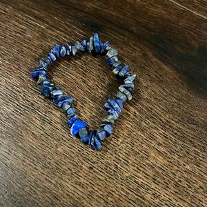 Raw sodalite bracelet